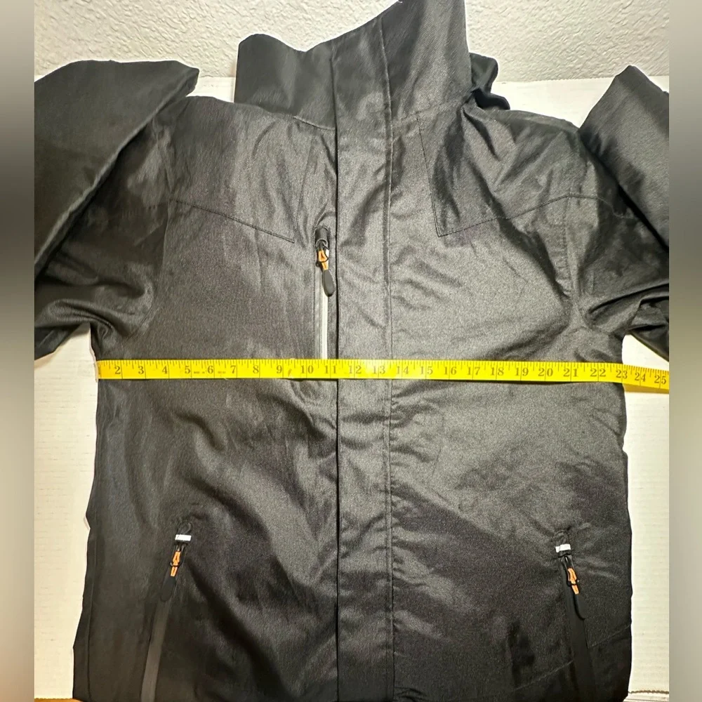Portwest S555 Outcoach Waterproof PU Jacket with Stormflap and Packaway Hood Med